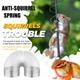 thumbnail image 4 of 2Pcs Squirrel Proof Spring Squirrel Baffle Metal Spring Device Elastic Squirrel Barrier Spring Type Coil Anti-Squirrel Spring Device for Outdoor Bird Feeder Poles Accessories, 4 of 9