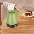 thumbnail image 4 of Abbracc Electric Coffee Pot Tea Kettle Turkish Coffee Maker for Camping Kitchen Cafe Green, 4 of 6