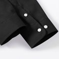thumbnail image 3 of Admvng Work Shirts For Men Casual Cardigan Solid Color Textile Long Sleeved Shirt M-5XL, 3 of 7