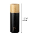 thumbnail image 2 of TopLLC Pepper Grinder, Kitchen Gadgets Wooden Manual Salt & Pepper Mill with Adjustable Coarseness, Ceramic Rotor Refillable Salt Mill Peppercorn Shakers Heavy Duty Spice Mill for Cooking & Serving, 2 of 9