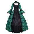 thumbnail image 1 of Halloween Costume Robe Victorienne pour Femmes Robe de Princesse Manches Évasées Cour Robes Rétro Grande Taille Robe de Bal Vintage, 1 of 7