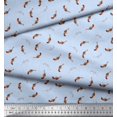 thumbnail image 2 of Soimoi Blue Silk Fabric Print Fabric by the Yard 44 Inch Wide, 2 of 3
