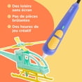 thumbnail image 4 of SCRIB3D Jr,  3D Printing Pen Set, Blue,  Includes 1 Pen, 3 Colours of BPA Free, Non-Toxic Filament, Stencil Book + Project Guide, & Power Adapter, 4 of 9