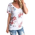 thumbnail image 1 of Nlife T-shirts à Manches Courtes et Col Rond Women Floral Print, 1 of 4