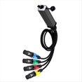 thumbnail image 1 of Câble Adaptateur Audio pour RJ45 4 Canaux 3 Broches XLR DM512 Extension de Signal Réseau Câble Réseau vers Distribution Analogique 20cm, 1 of 5