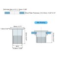thumbnail image 2 of Unique Bargains M12 Rivet Nuts, 50 Pack Zinc Plated Carbon Steel Knurled Flat Head Threaded Insert Nuts, 2 of 5