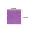 thumbnail image 3 of INSPIRE CHIC Men's Pocket Square Solid Color Handkerchiefs Self-folded For Wedding Party Purple One Size, 3 of 4