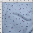 thumbnail image 3 of oneOone Cotton Poplin Fabric Leaves & Flower Floral Decor Fabric Printed BTY 56 Inch Wide, 3 of 4