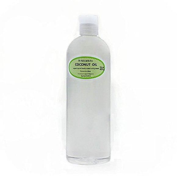 Dr Adorable Organic Pure Fractionated Coconut Oil, 16 Oz