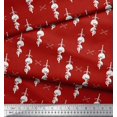 thumbnail image 3 of Soimoi Modal Satin Fabric Sword,Crossbone & Skull Halloween Fabric Prints by Yard 42 Inch Wide, 3 of 3