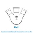 thumbnail image 2 of DIMA GLASS® Flask, Three Neck, Angled Center 19/22, Side 14/20, 250 mL, 2 of 2