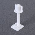 thumbnail image 4 of 4Pcs Plastic Toilet Seat Hinge Bolt Screw with Nuts Set 27x27mm(Random Screw Style), 4 of 7