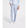 thumbnail image 1 of Bar III Men’s Slim-Fit Textured Linen Suit Separate Pants, Linen Blue, 34×34, 1 of 2