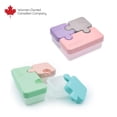 thumbnail image 1 of Melii 2 pack Puzzle Bento Box Container for Kids, 3 compartments, 1 of 5