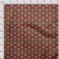 thumbnail image 3 of oneOone Cotton Cambric Fabric Leaves & Floral Block Printed Craft Fabric BTY 56 Inch Wide, 3 of 4
