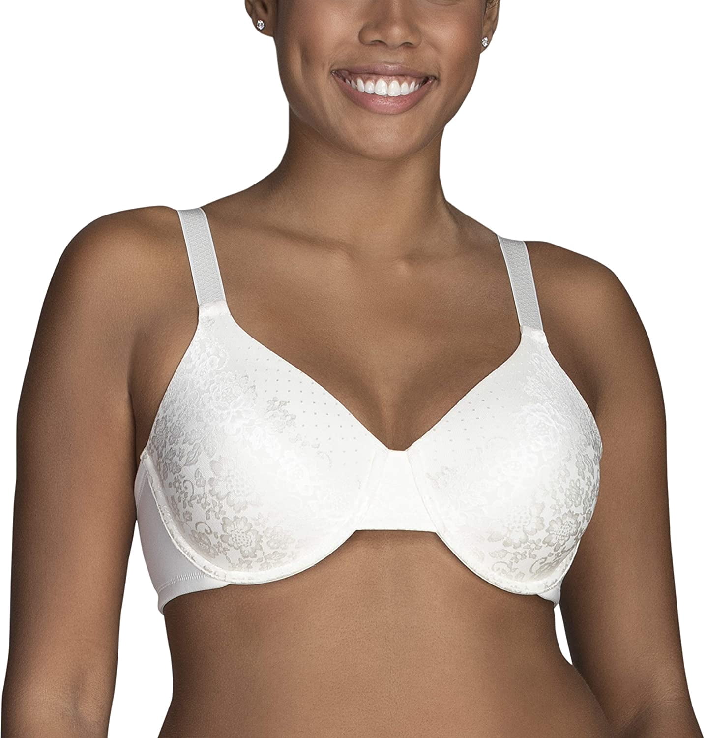 Vanity Fair Womens Beauty Back Full Figure Back Smoothing Minimizer Bra, 44DD