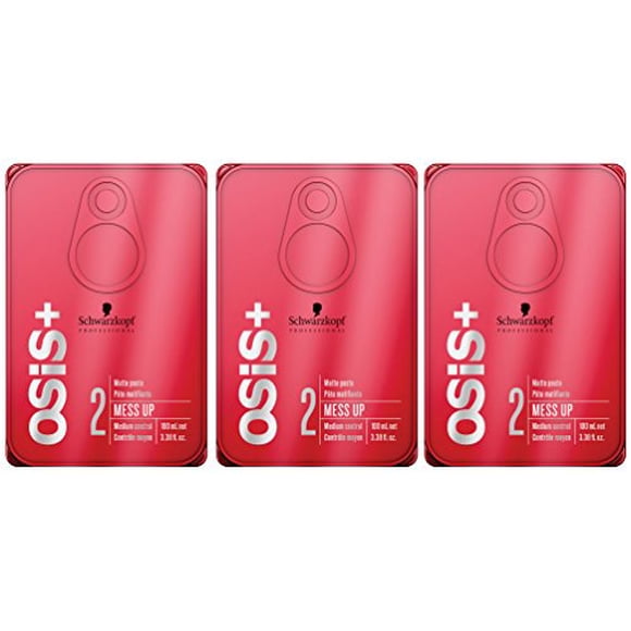 OSiS+ MESS UP Matte Paste, 3.38-Ounce (3-Pack)