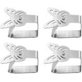 thumbnail image 1 of Set of 4 Stainless Steel Tablecloth Clips Clamps Table Cloth Clips Table Cloth Holder Covers (Butterfly), 1 of 6