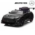 thumbnail image 1 of Licensed Mercedes-AMG GT3 24V Kids Ride-On Racing Car with Premium Leather Seat, High-Speed Performance 24V Power Wheels, Motorized Track Toy with Parent Remote, Black, 1 of 7