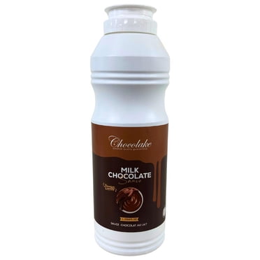 Chocolake - Sauce au Chocolat au Lait - 1 L - 1 Ct - Garniture en Velours Luxueuse de Qualité Supérieure pour Crêpes, Gaufres, Crème Glacée et Boissons Chaudes de Café (1 Ct)