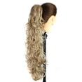 thumbnail image 3 of EGNMCR Perruques Cheveux Humains Longs à Clipser Mâchoire Griffe Bouclée Queue de Cheval Extensions de Cheveux à Clipser Postiche Ondulé Perruque Cheveux, 3 of 7