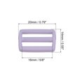 thumbnail image 2 of Unique Bargains Light Violet Tri-Glide Slide Buckles Webbing Strap Fastener, 100 Pack, 2 of 5