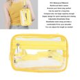 thumbnail image 3 of Waterproof PVC Clear Sling Bag, Transparent Large Capacity Adjustable Strap Chest Waist Pack For Sports Travel, 3 of 8