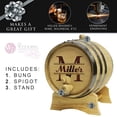 thumbnail image 4 of The Wedding Party Store Custom Engraved Oak Whiskey, Bourbon or Wine Barrel - Personalized with WPS Designs (2 Liter Barrel), 4 of 4