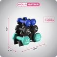 thumbnail image 3 of HolaHatha 1, 2 and 3 lb Neoprene Dumbbell Strength Training Weight Set with Rack, 3 of 11