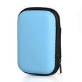 thumbnail image 1 of Portable Earphone Carry Case with Zipper Headset USB Data Earbud Wired Headset Storage Box Organizer Multi-purpose Protection Pouch Office Blue, 1 of 4