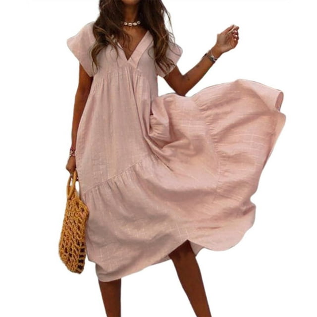 Robe Longue Maxi Décontractée Sans Manches pour Femmes, Soirée, Boîte de Nuit