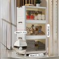 thumbnail image 1 of Double-layer Door Grocery Folding Storage Box, Home Bedroom Living Room, 1 of 4