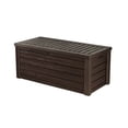 thumbnail image 1 of Keter Westwood Coffre de Terrasse de Rangement pour Meubles d'Extérieur de 150 Gallons, Espresso, 1 of 12