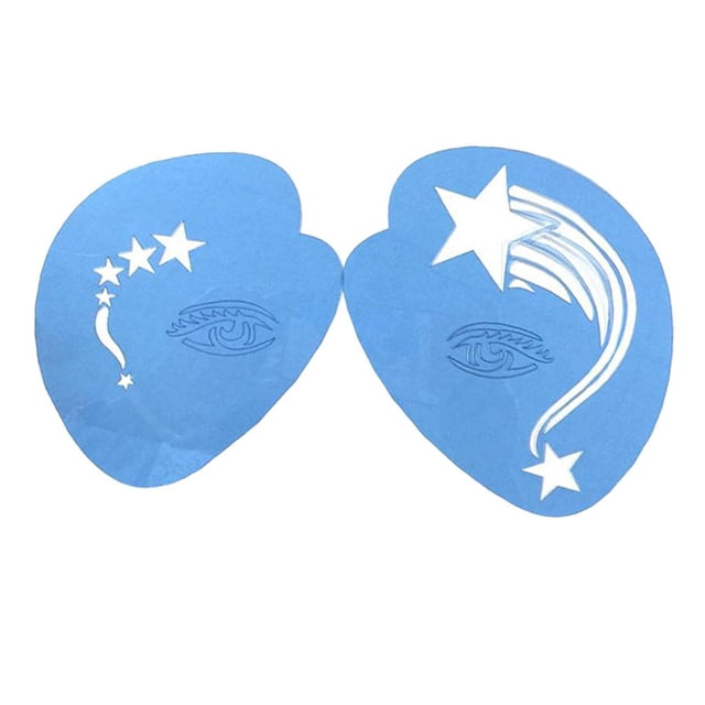 simhoa 1 Set Face Painting Stencils Reusable Facial Makeup Templates Fesetival 04