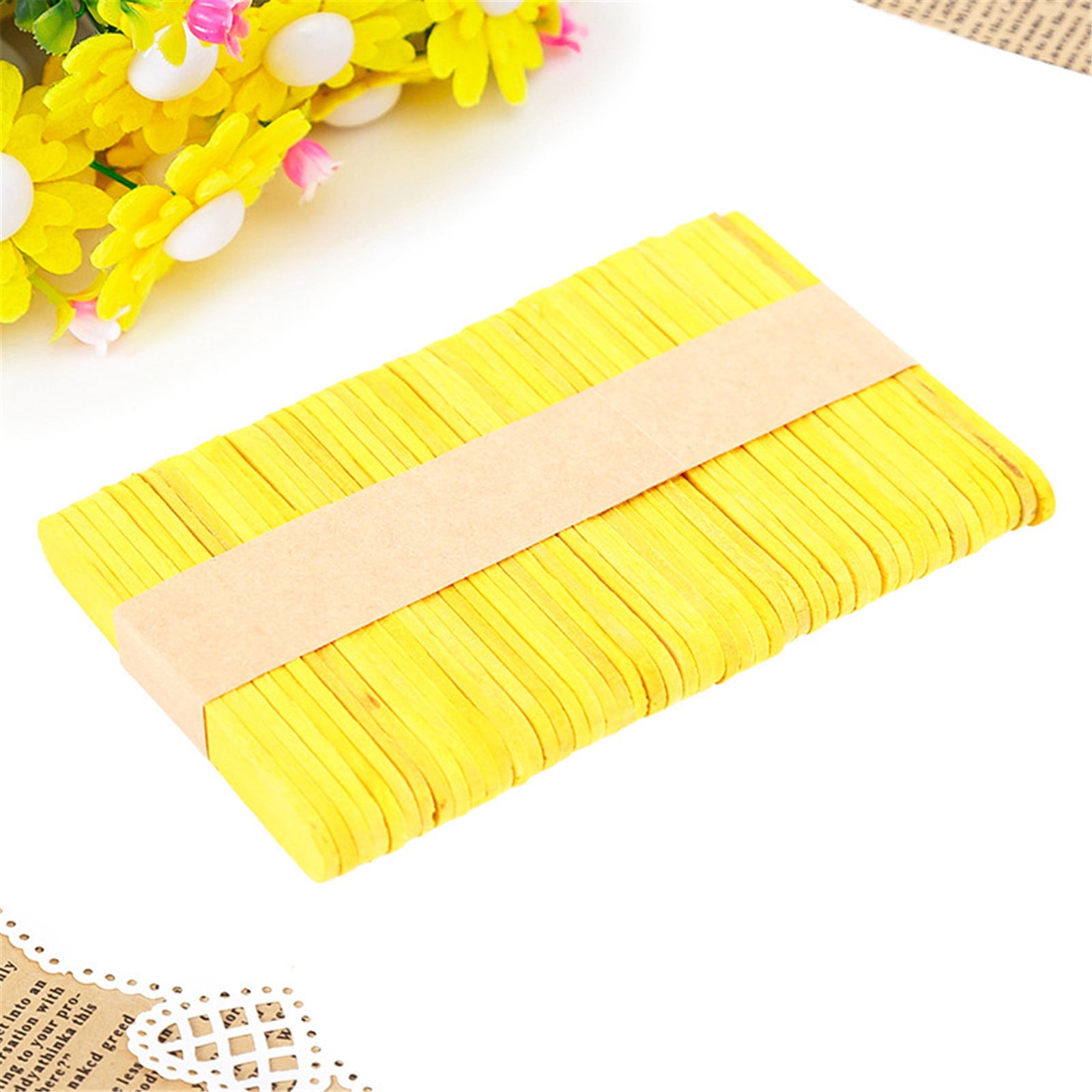 Birdeem Diy Early Education Material Wood Color Ice Cream Stick Ice Cream Stick