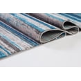 thumbnail image 5 of Kensington Stripes Abstract Pattern Area Rug Carpet in Blue Ivory, 7x10 (6'5" x 9'5", 200cm x 290cm), 5 of 5