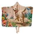 thumbnail image 1 of cpengpj Custom Photo Personalized Hooded Fleece Blanket, Soft Flannel Travel Wrap, L Size 200x150cm, 1 of 9