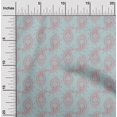 thumbnail image 1 of oneOone Cotton Poplin Light Blue Fabric Paisleys Craft Projects Decor Fabric Printed By The Yard 42 Inch Wide, 1 of 1