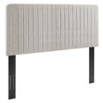 thumbnail image 1 of Milenna Channel Tufted Upholstered Fabric Full/Queen Headboard, 1 of 4
