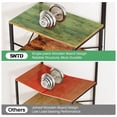 thumbnail image 2 of SNTD Bakers Rack with Power Outlet, Kitchen Shelves Microwave Stand with Wire Grid and 10 Hooks, 4 Tiers Coffee Stand (Rustic Brown, 23.5 x 15.6 x 52.8 Inches), 2 of 9