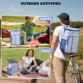thumbnail image 2 of Floral and Leopard Artistic Design Backpack Cooler - 20L High Capacity, Multiple Pockets for Convenience, 2 of 5