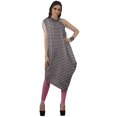 thumbnail image 3 of Moomaya Robe Kurti Sans Manches à une Épaule Imprimée pour Femmes, Vêtement de Créateur Boho pour Fête, 3 of 7
