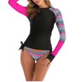 thumbnail image 1 of jsaierl Women's Two Piece Rash Guard Set Short Sleeve Swim Shirt with Bottom UPF 50+ UV Sun Protection Quick Dry Swimsuit, 1 of 4