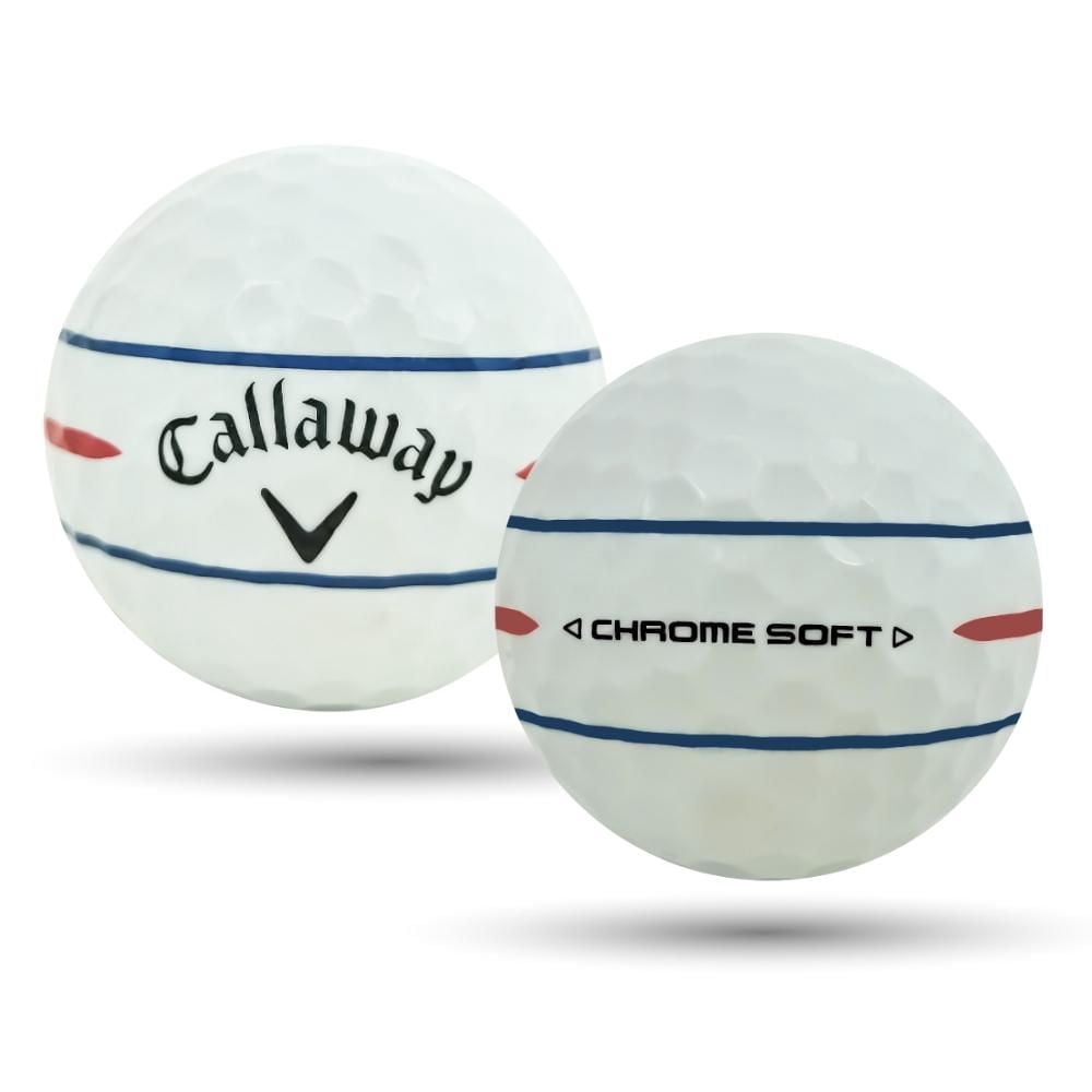 Mulligan - 12 Callaway Chrome Soft 2024 360 Triple Track 4A Near Mint Recycled Used Golf Balls