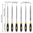 thumbnail image 3 of Mini Woodworking File Set 6 Piece, Premium Hardwood Rasps & Files, for Precise Wood Shaping, Durable Metal Construction, 3 of 6