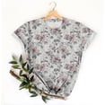 thumbnail image 5 of Hauts d'Été pour Femmes DYTTDG T-shirt à Fleurs Mode pour Femmes Grande Taille Col Rond Manches Courtes Décontracté Ample Tee Haut Hauts pour Femmes Liquidation Moins de 10 Multicolore,XXXXXL, 5 of 5