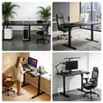 thumbnail image 3 of Mainstays Home Office Adult Electric Standing Desk with Memory Presets, Black, 3 of 9