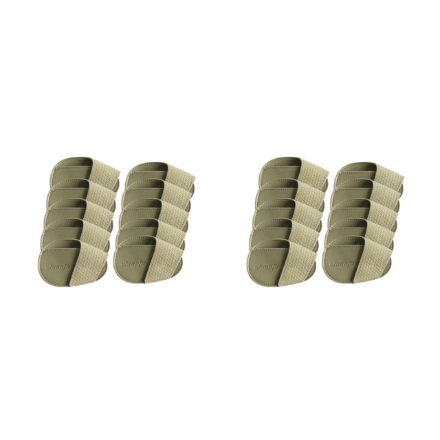 Thinsony Golf Head Covers PU Portable Protector Travel Athlete Golf for Training Green Small 10 Pcs 2Set