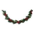 thumbnail image 1 of Holiday Time PL 8ft Plastic Red Berry Leaf Garland Home Decor, 1 of 5