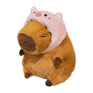 Esquirla Capybara Stuffed Toy Capybara Toy Animal Doll Capybara Stuffed Animal Decorative Pink Pig and S